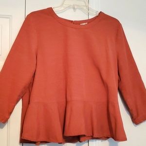 Modern Vintage Rust Tunic Top